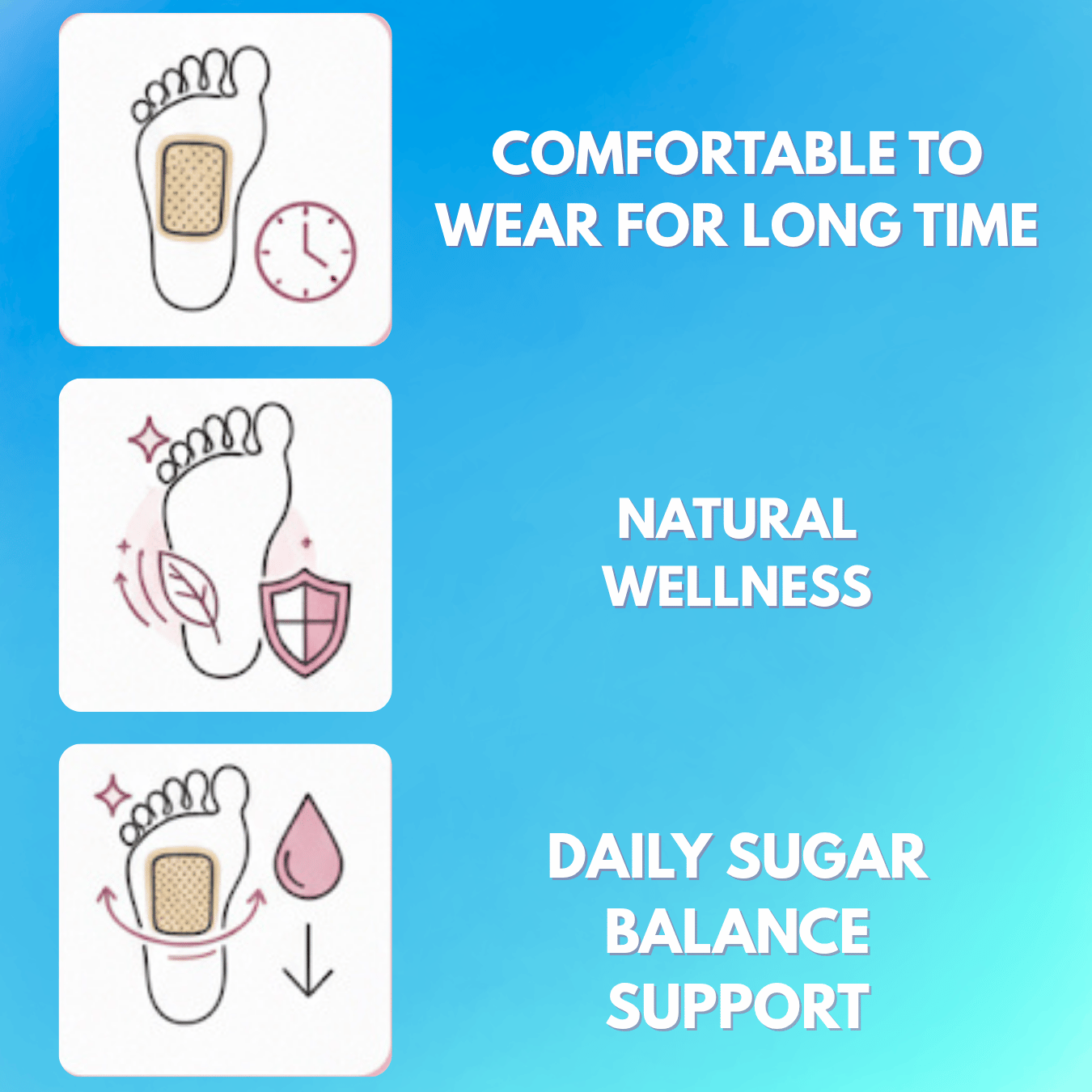 SugarEase - Sugar Control Foot Patches